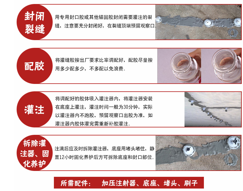灌缝胶如何施工？有哪些注意事项？
