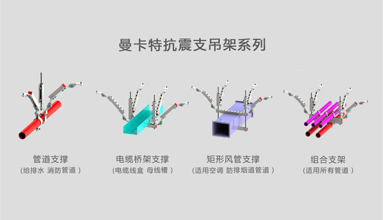曼卡特抗震支吊架系列，满足您的需求